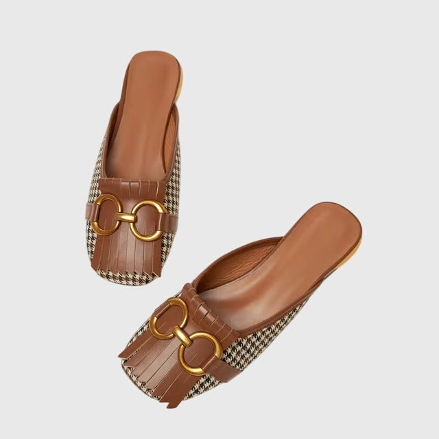 Brynn | Women’s Buckle Detail Slip-On Sandals