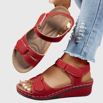 Reagan | Women’s Orthopedic Adjustable Wedge Sandals