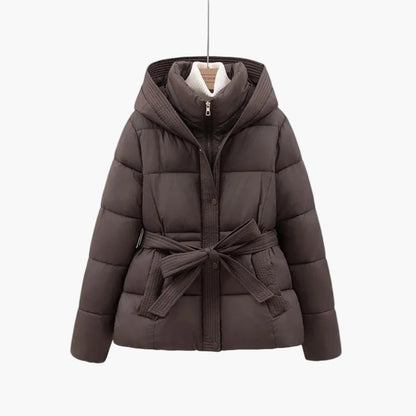 Rosamund | Women’s Belted Hooded Quilted Winter Puffer Coat