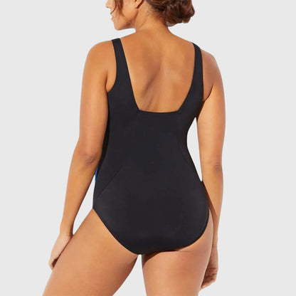 Kinsley | Women’s Shaping Abstract Print One-Piece Swimsuit