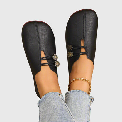 Aubriella | Women’s Spring Casual Slip-On Button Orthopedic Flats