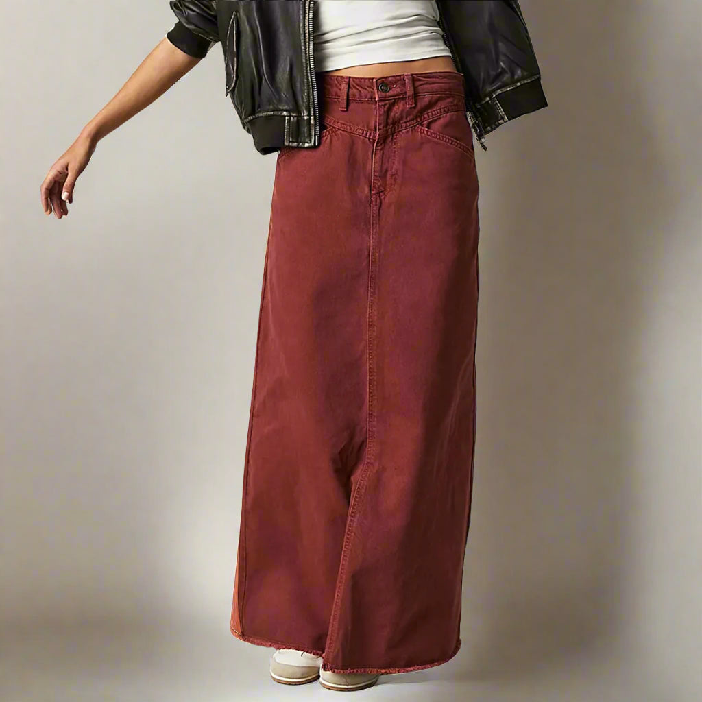 Marianne | Women’s High-Waist Straight-Fit Denim Skirt