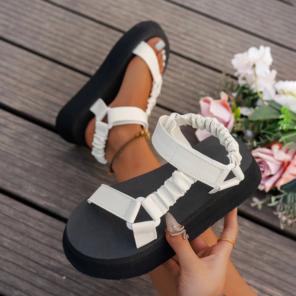 Zaria | Women’s Platform Sandals with Chunky Sole Summer Statement Style