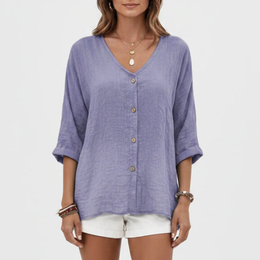 Mirren | Women’s Sophisticated Button Front Blouse