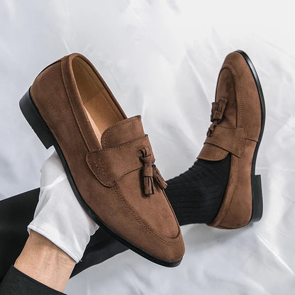 Edward | Men’s Suede Tassel Loafers