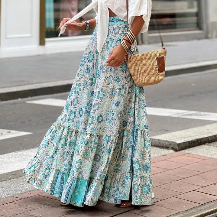 Paloma | Women’s Elegant Long Floral Skirt