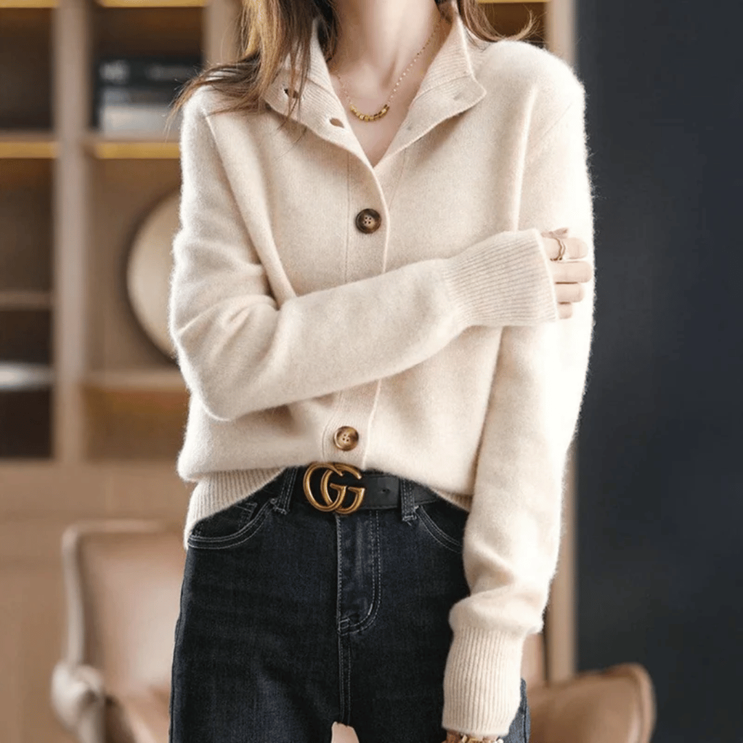 Allen | Women’s Timeless Knit Cardigan with Button Closure