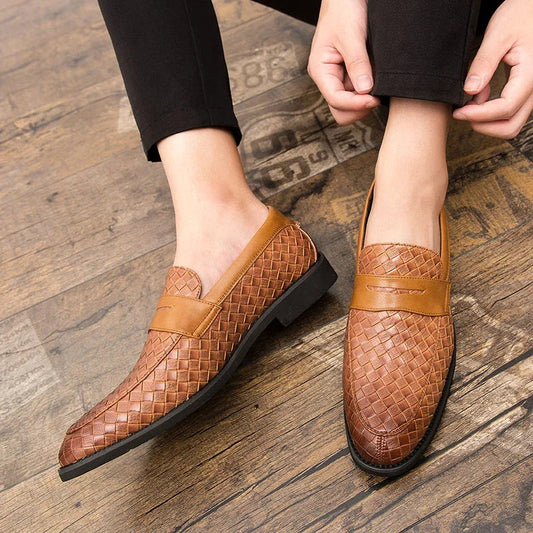 Victor | Men’s Woven Slip-On Loafers