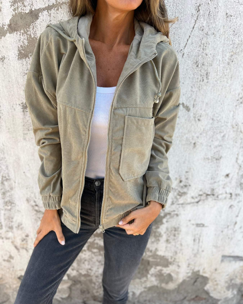 Elayne | Women’s Lightweight Hooded Zip-Up Jacket
