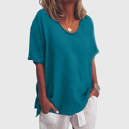 Hollis | Women’s Casual Relaxed Fit V-Neck Top