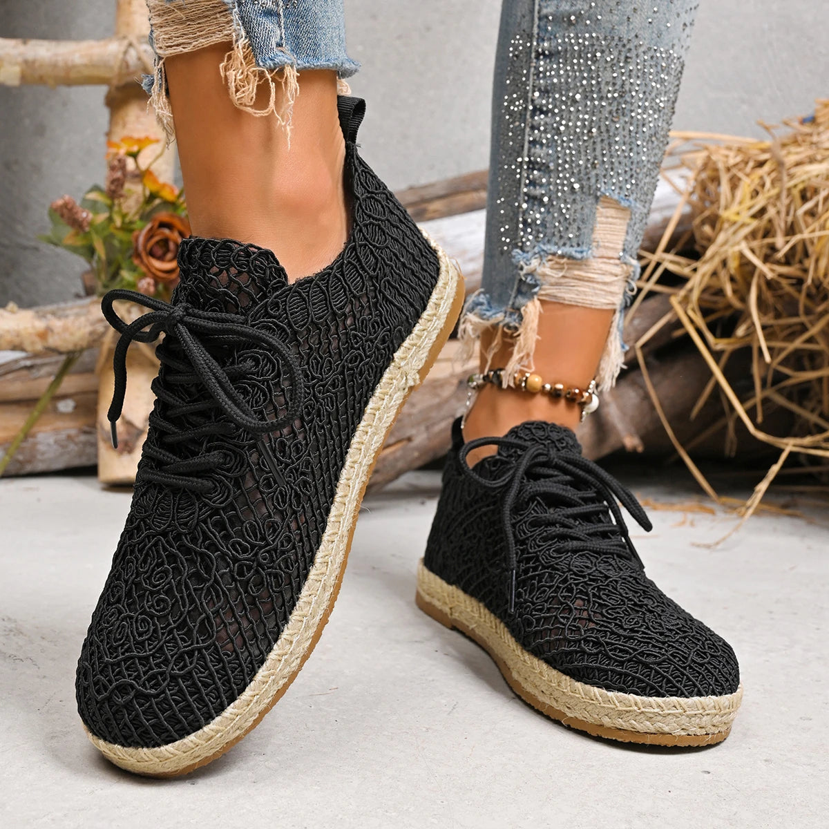 Isabella | Women’s Sneakers with Breathable Knit Texture
