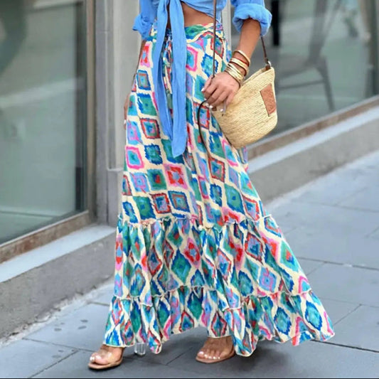 Paloma | Women’s Elegant Long Floral Skirt