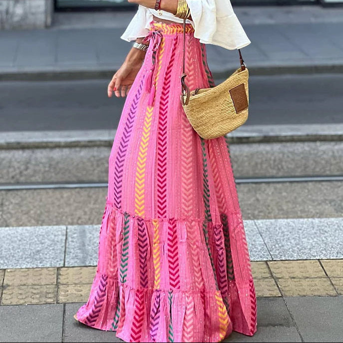 Paloma | Women’s Elegant Long Floral Skirt