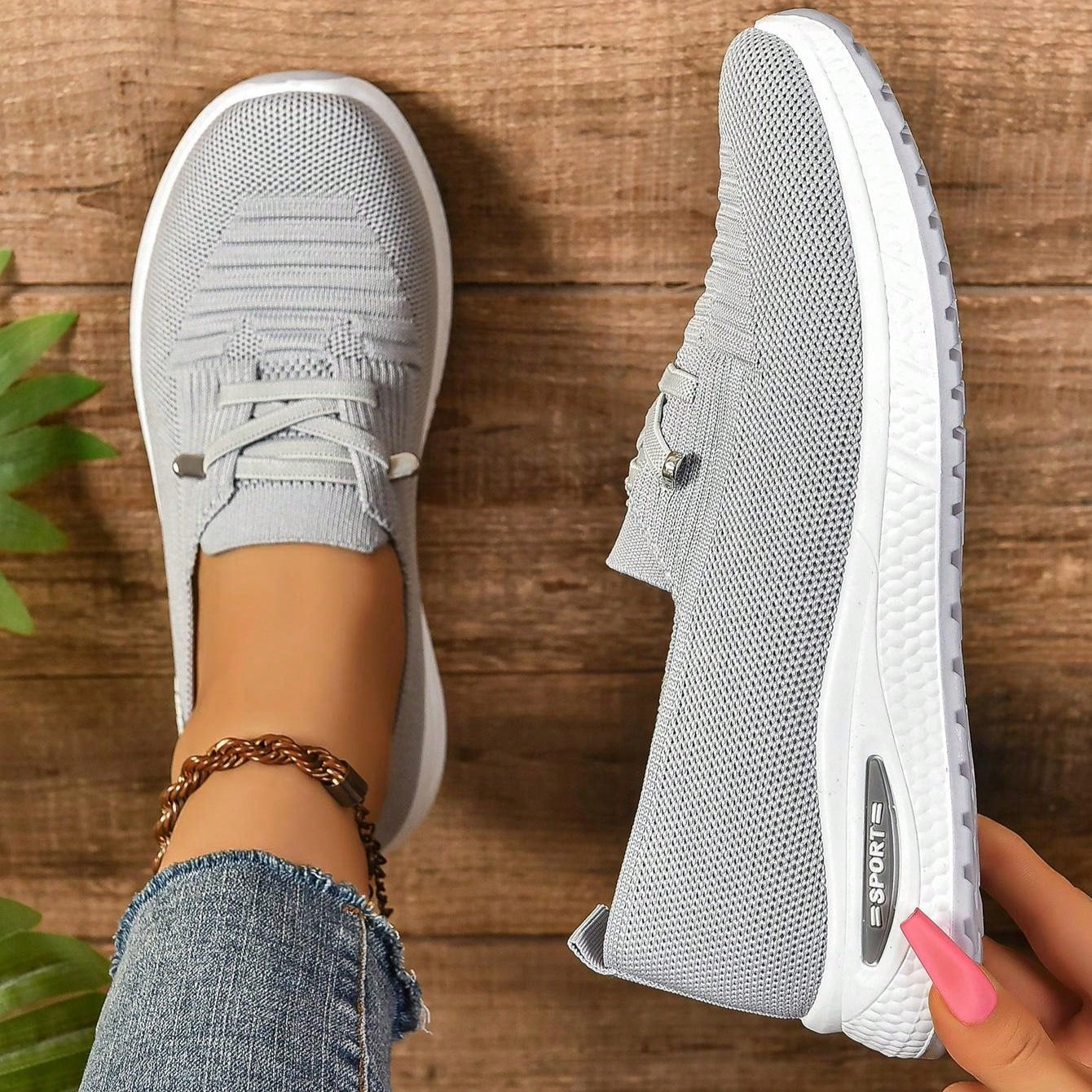 Harlow | Women’s Slip-On Mesh Sneakers