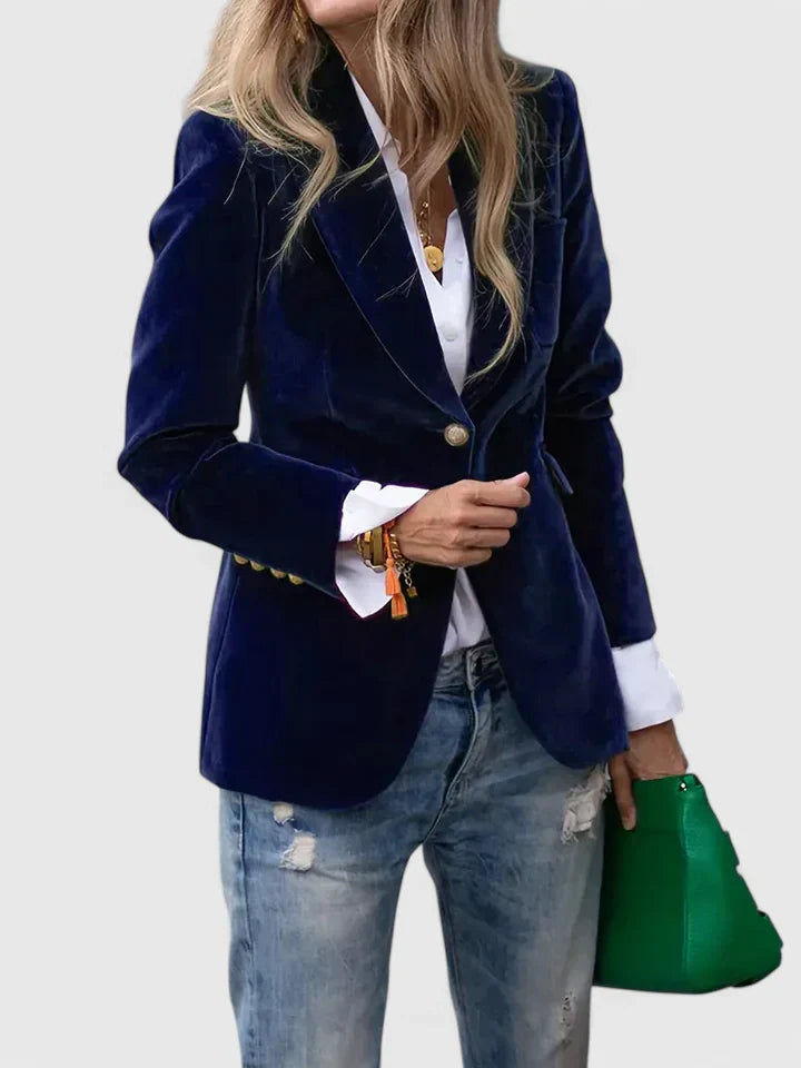 Winslet | Women’s Elegant Tailored Button Blazer