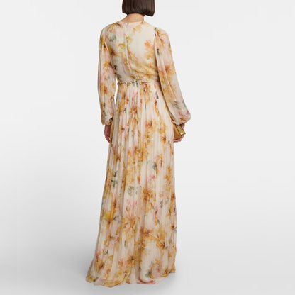 Ophelia | Women’s Elegant A Linen Midi Dress