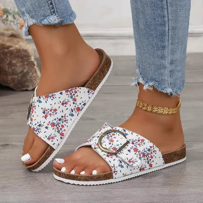 Rowena | Women’s Buckle Slide Sandals