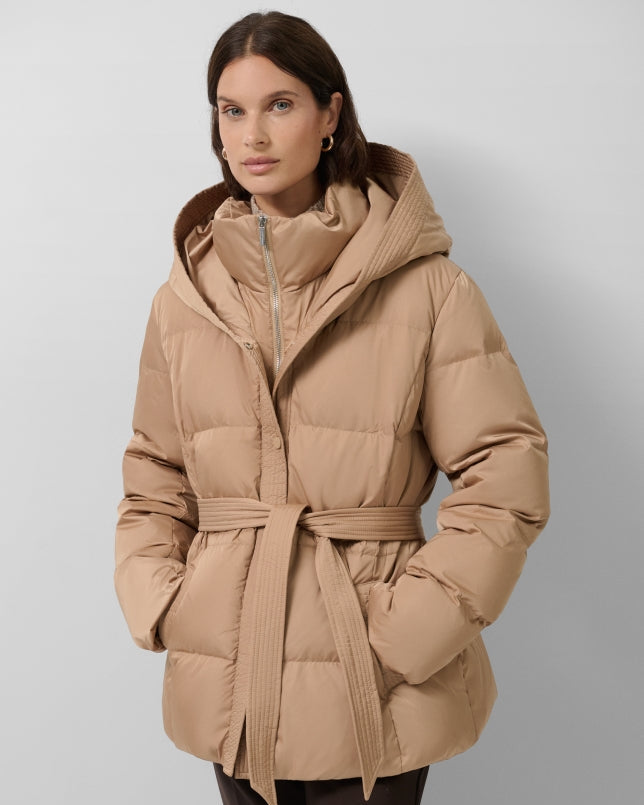 Seralyne | Women’s Hooded Belted Winter Puffer Jacket