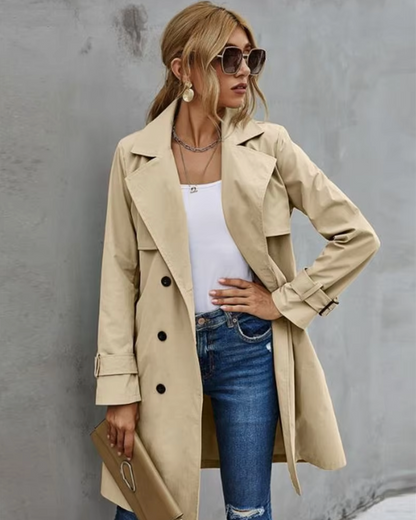 Prudence | Women’s Casual Belted Double-Breasted Coat