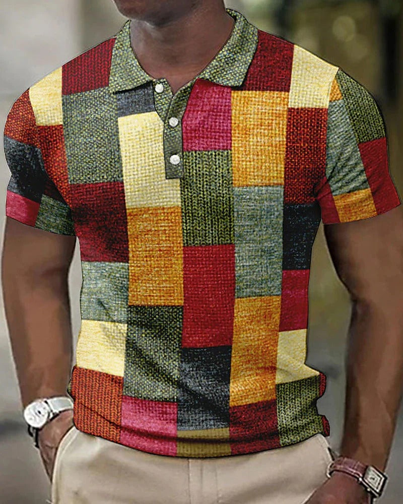 Marcus | Men’s Checkered Polo Shirt