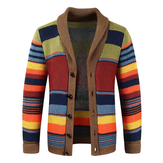 Elliot | Men’s Color-Block Knit Cardigan