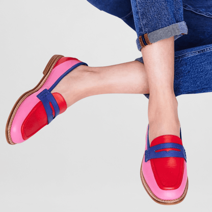 Sheyne | Women’s Colorblock Penny Loafers
