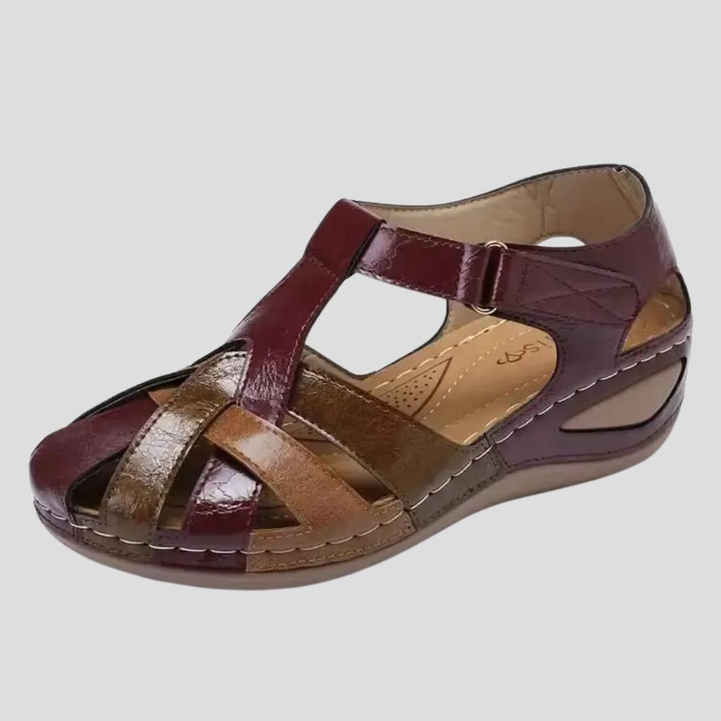 Mira | Women’s Spring Strappy Low-Wedge Sandals with Supportive Comfort Sole