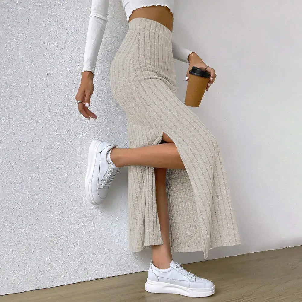 Estelle | Women’s Textured Knit Maxi Skirt