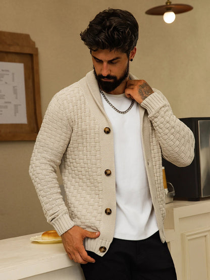 Wyatt | Men’s Weave Knit Cardigan