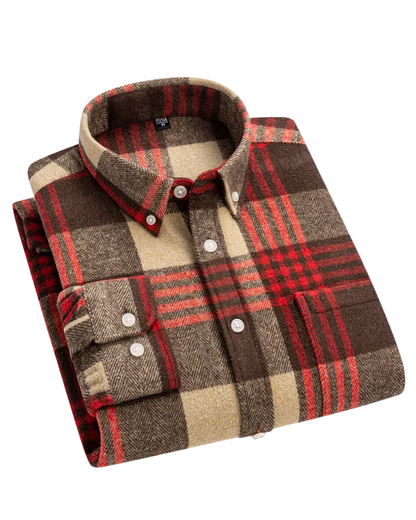 Jayson | Men’s Checked Cotton Button Up Shirt