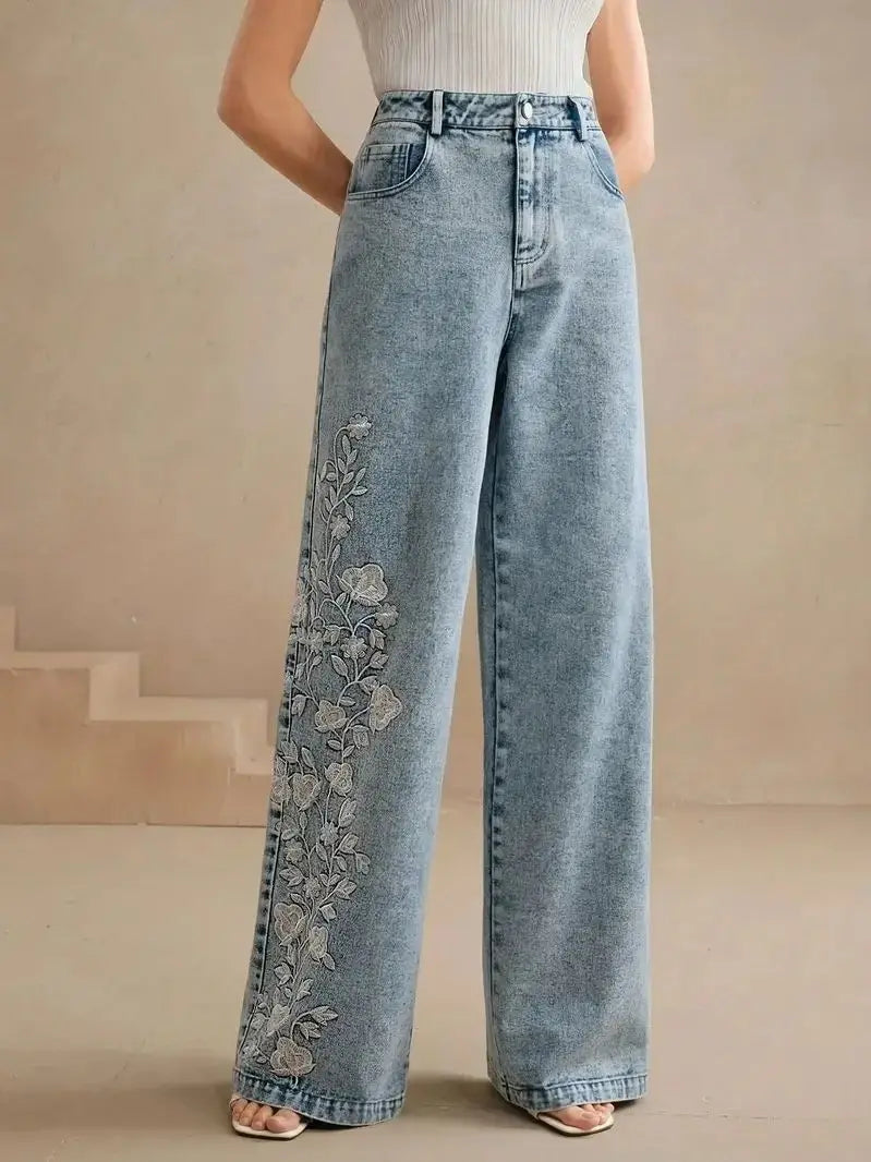 Matilda | Women’s Plus Size Wide-Leg Denim Jeans