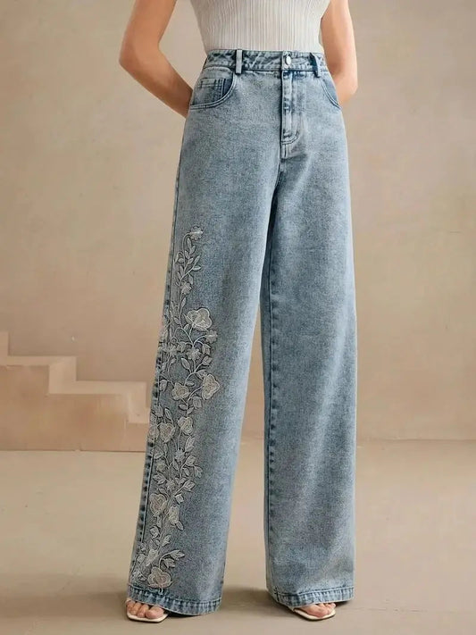 Matilda | Women’s Plus Size Wide-Leg Denim Jeans