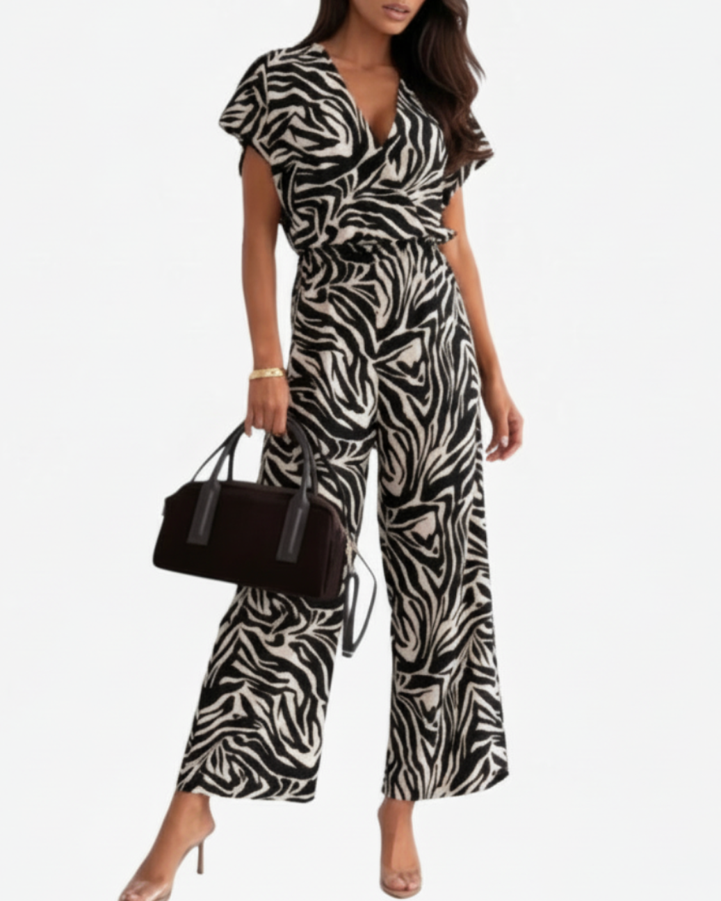 Hyacinth | Women’s V-Neck Wide-Leg Jumpsuit