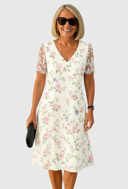 Piper | Women’s Elegant Floral Midi Dress