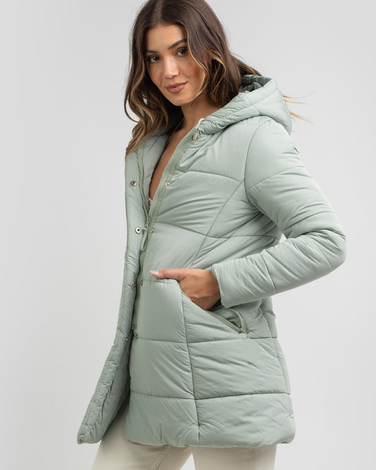 Maurie | Women’s Long Hooded Winter Jacket with Full Zip Closure