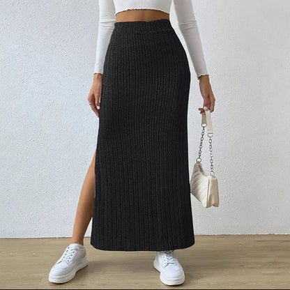 Estelle | Women’s Textured Knit Maxi Skirt