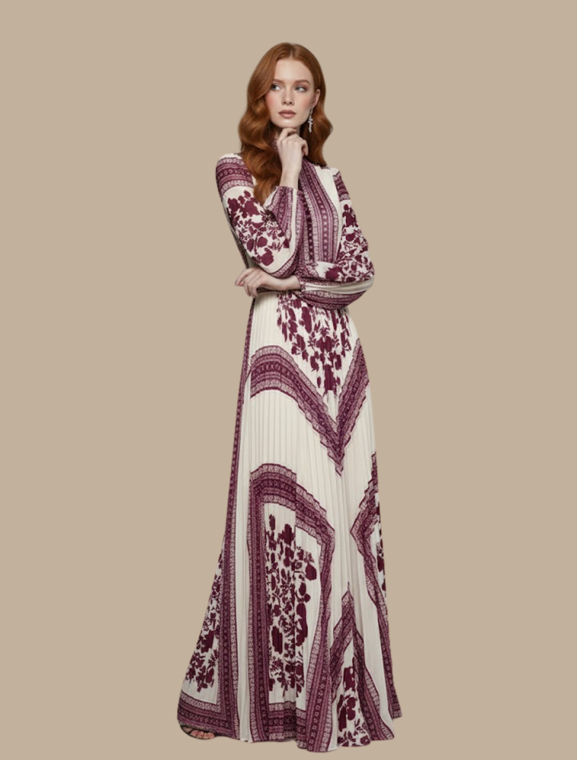 Seraphine | Women’s Pleated Maxi Evening Dress