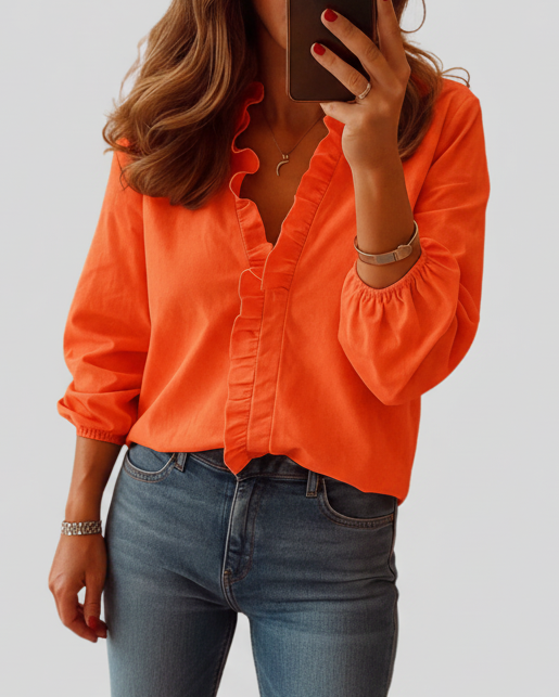 Brooke | Women’s Chic Ruffle Blouse
