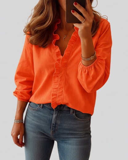 Brooke | Women’s Chic Ruffle Blouse
