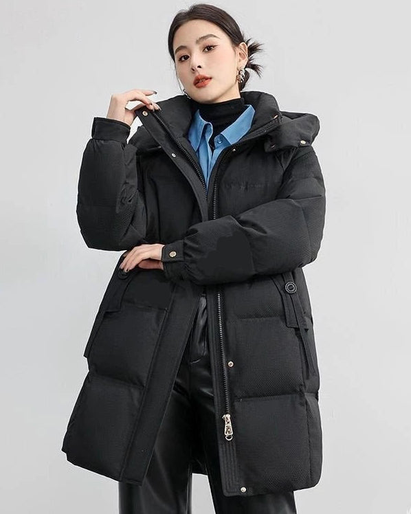 Theresa | Women’s Long Hooded Padded Jacket for Cold Weather