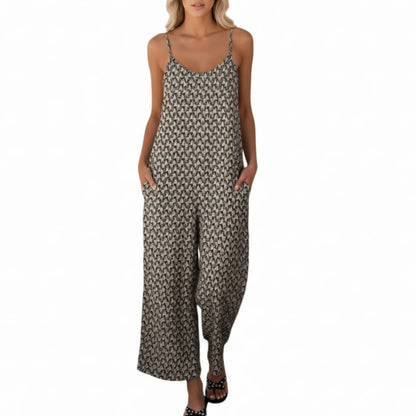 Linnea | Women’s Strappy Wide-Leg Relaxed Jumpsuit