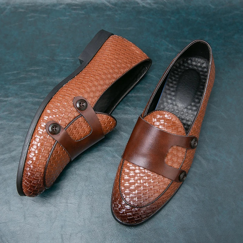 Dennis | Men’s Double-Button Slip-On Loafers