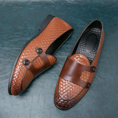 Dennis | Men’s Double-Button Slip-On Loafers