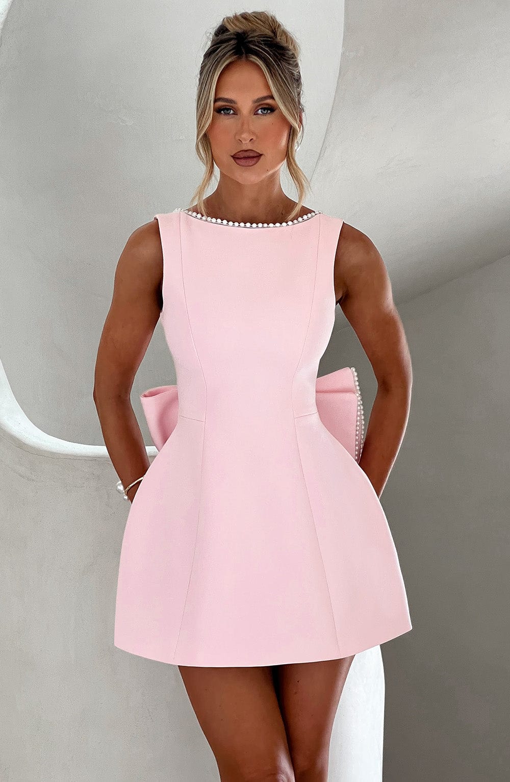 Bexley | Women’s Wedding Guest Structured Mini Dress