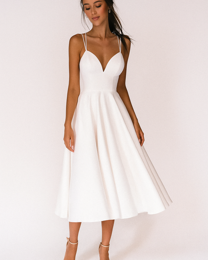 Lilliana | Women’s Wedding Guest Strappy Midi Dress