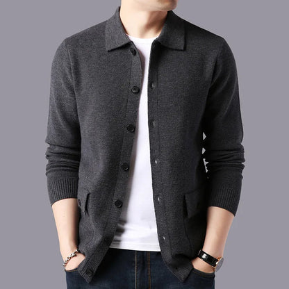 Parker | Men’s Collared Knit Cardigan