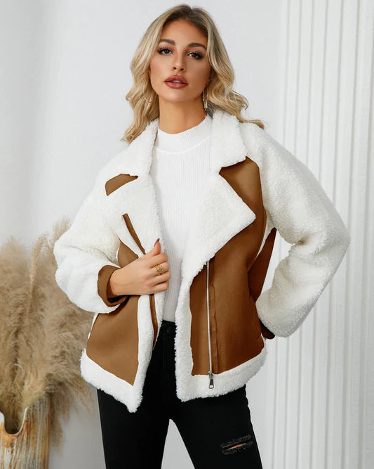 Danica | Women’s Warm Winter Jacket with Soft Collar & Zip Closure