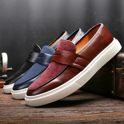 Wesley | Men’s Suede Loafers with Low-Profile Sole