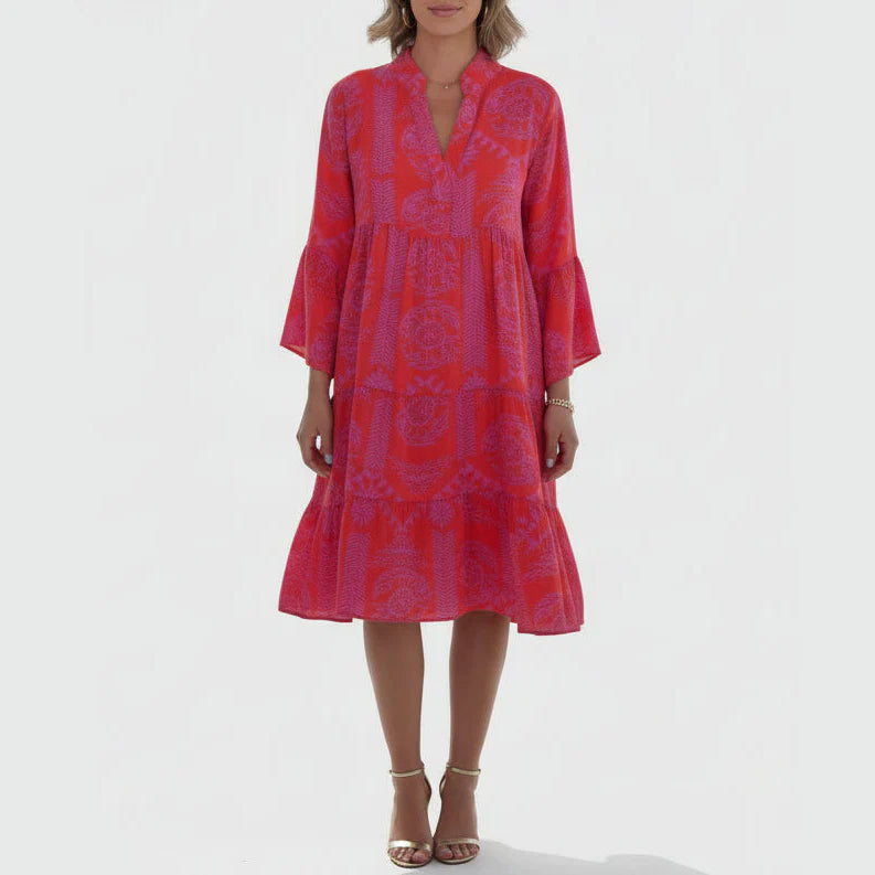 Elodie | Women’s Sophisticated V-Neck Beach Cover-Up Dress