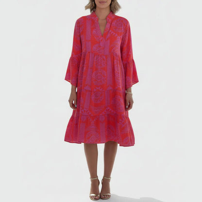 Elodie | Women’s Sophisticated V-Neck Beach Cover-Up Dress